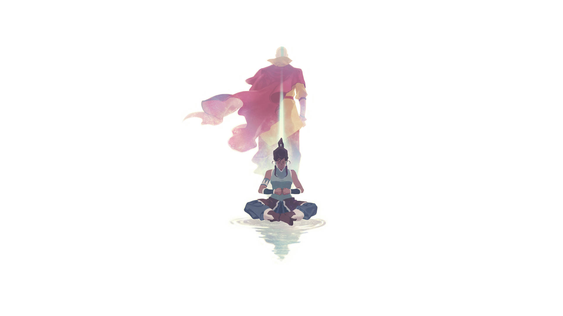 The Legend of Korra, glowing red-robed figure, anime girl, Full HD Desktop Wallpaper