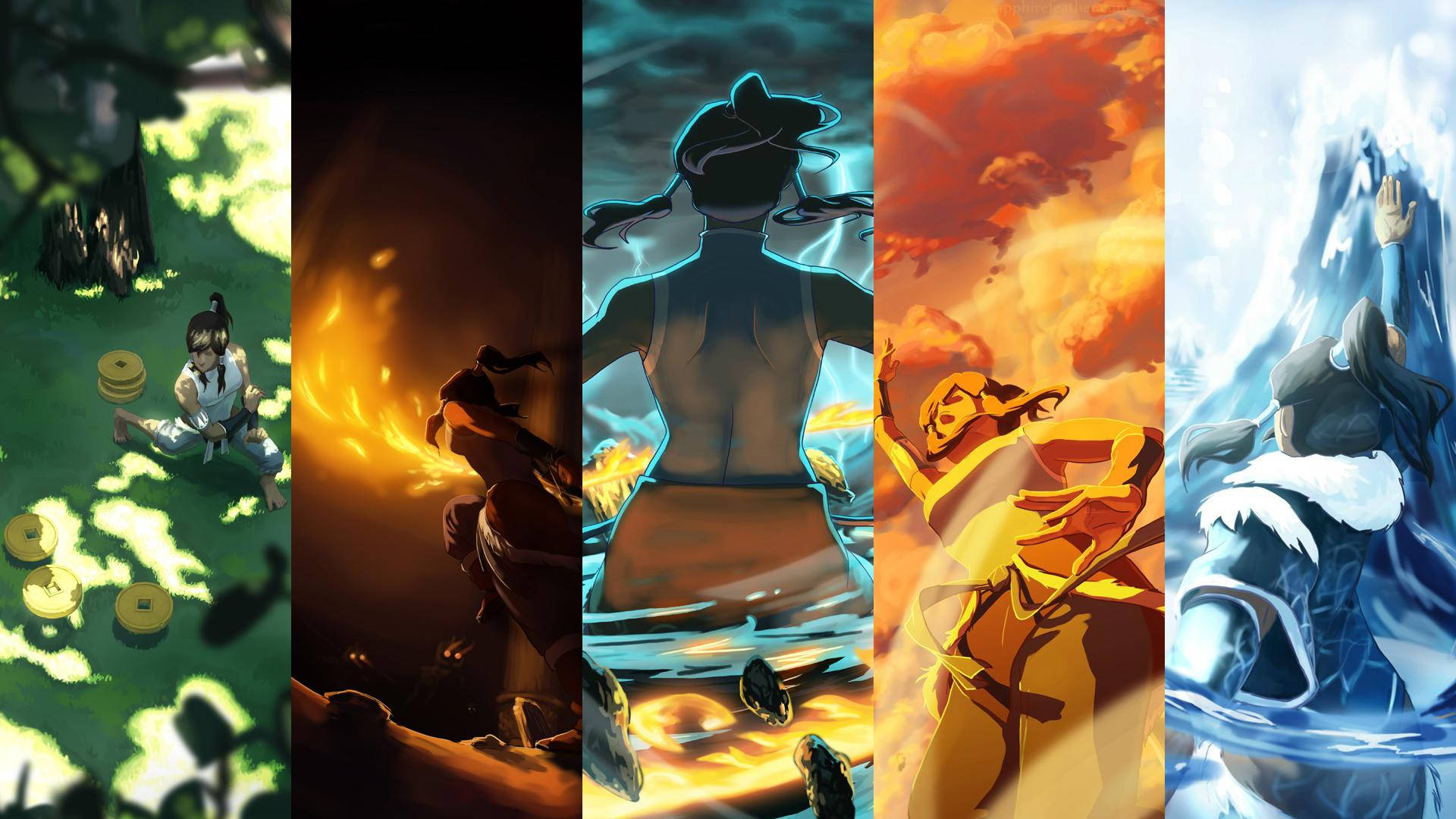 The Legend Of Korra, earth bending, fire bending, Full HD Desktop Wallpaper