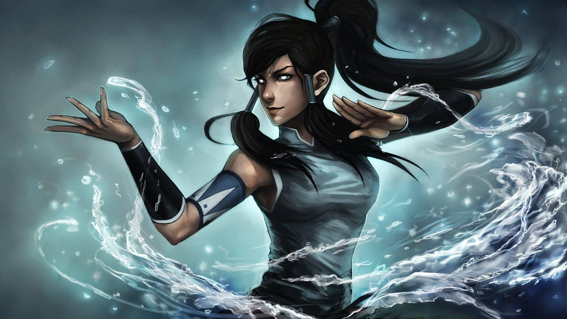 The Legend of Korra, water bending, blue water, Full HD Desktop Wallpaper