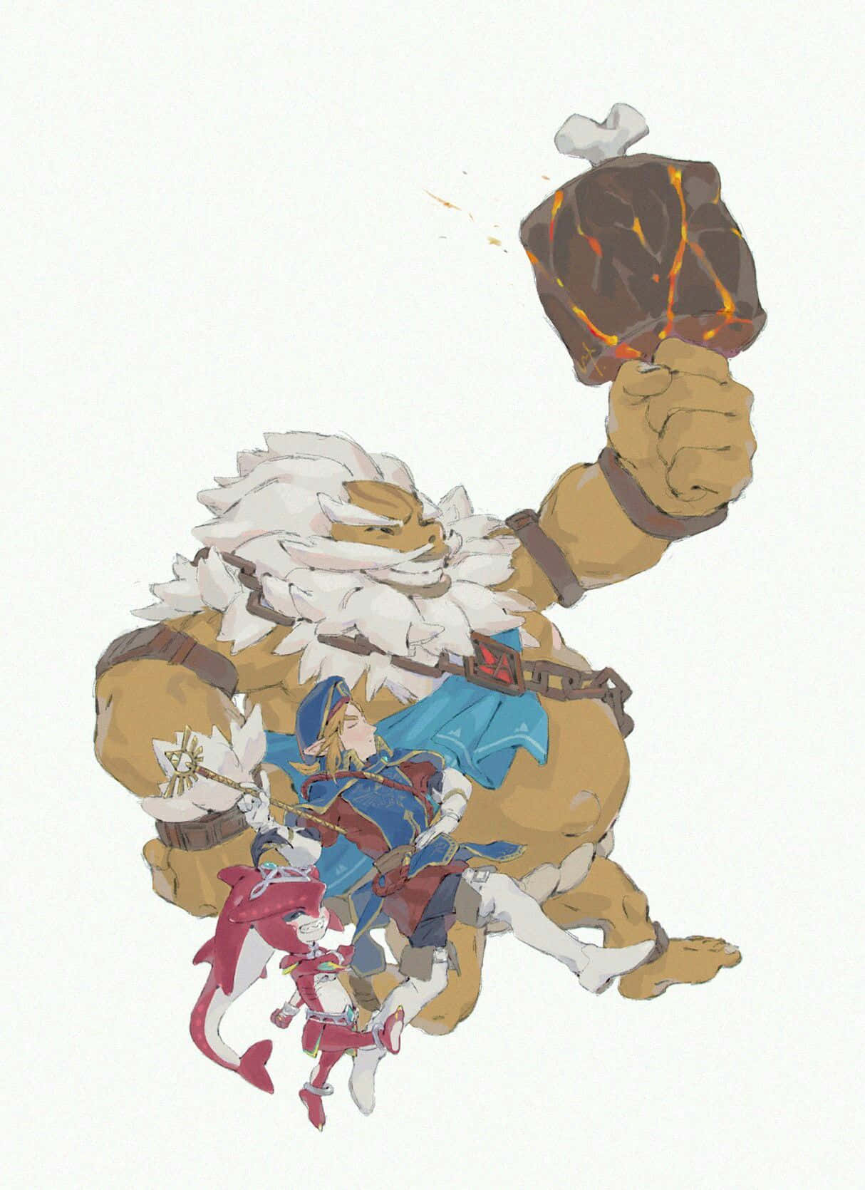 The Legend of Zelda, Daruk, giant furry warrior, HD Phone Wallpaper