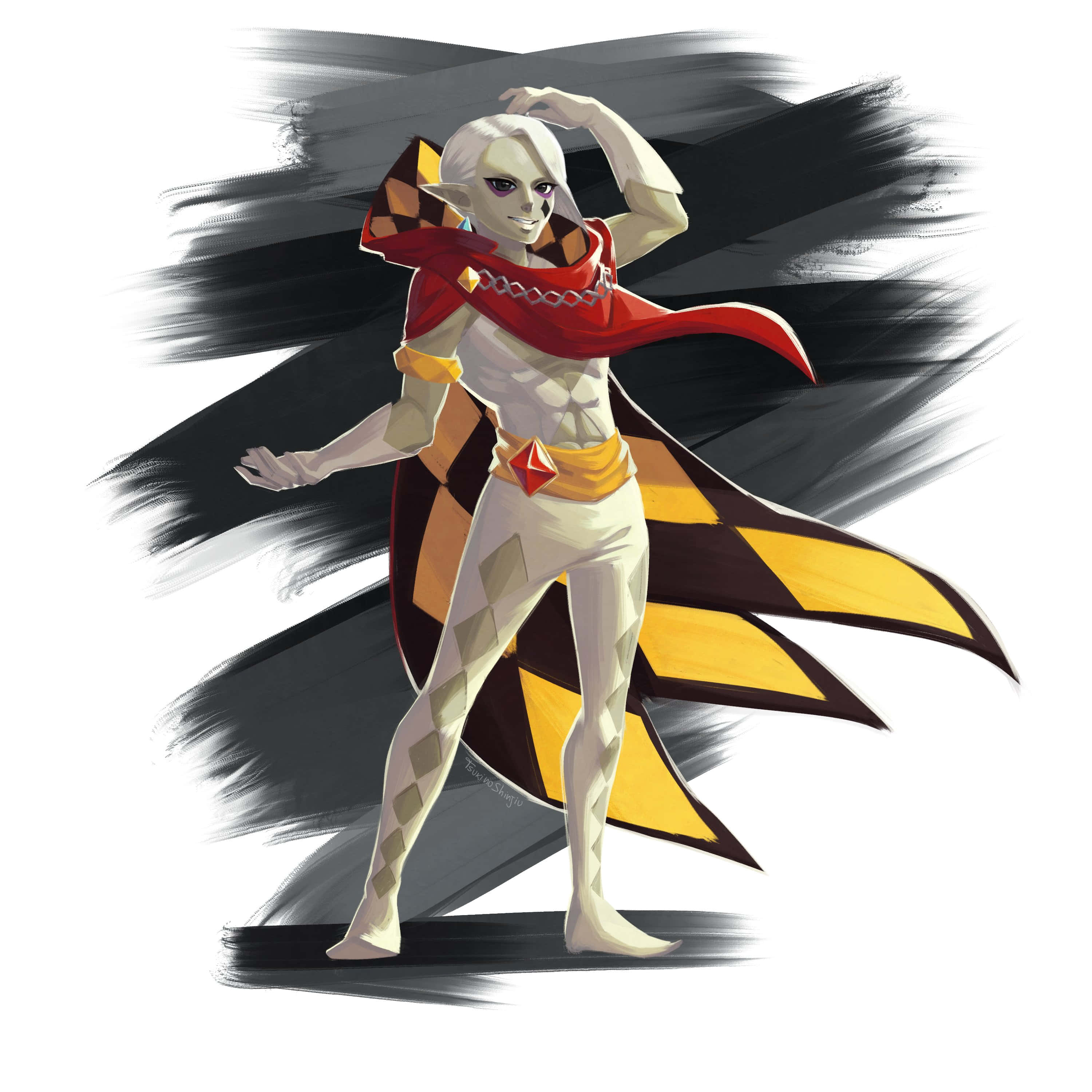 The Legend Of Zelda, Ghirahim, white skin, 2K Desktop Wallpaper