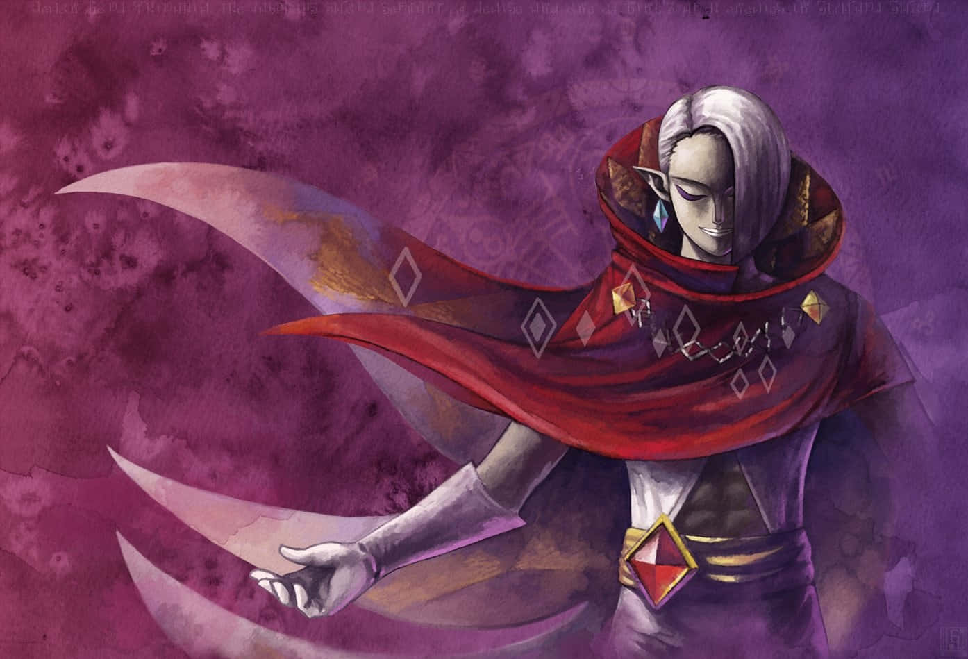 The Legend Of Zelda, Ghirahim, silver-haired elf, HD Desktop Wallpaper