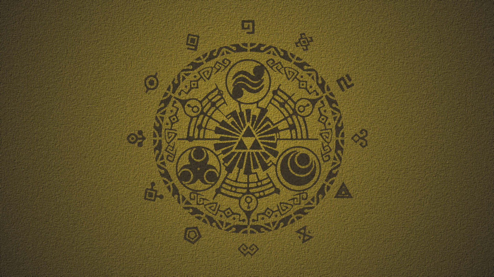 The Legend of Zelda: Hyrule, sacred geometry, ancient motifs, Full HD Desktop Wallpaper