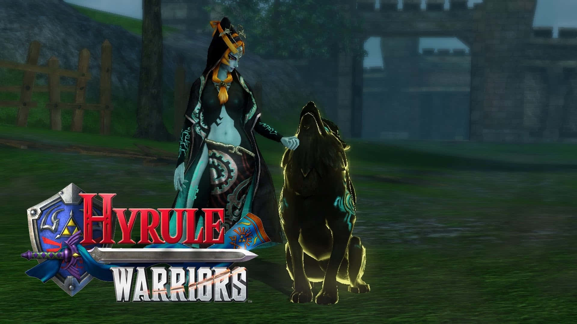 The Legend of Zelda: Hyrule, dark-haired warrior, ornate armor, Full HD Desktop Wallpaper