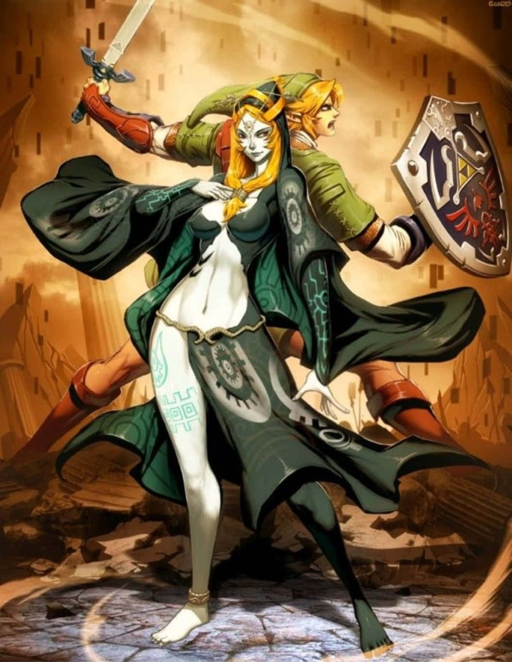 The Legend of Zelda, Midna, white face paint, HD Phone Wallpaper