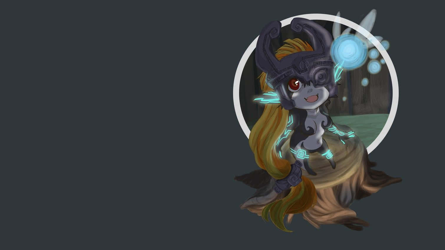 The Legend of Zelda, Midna, chibi-style, HD Desktop Wallpaper