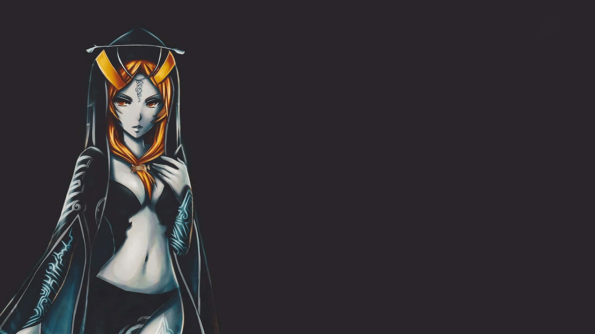 The Legend of Zelda, Midna, orange hair, Full HD Desktop Wallpaper
