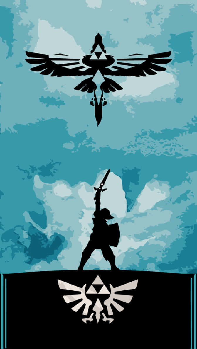 The Legend Of Zelda Skyward Sword, cliff, winged symbol, SD Phone Wallpaper