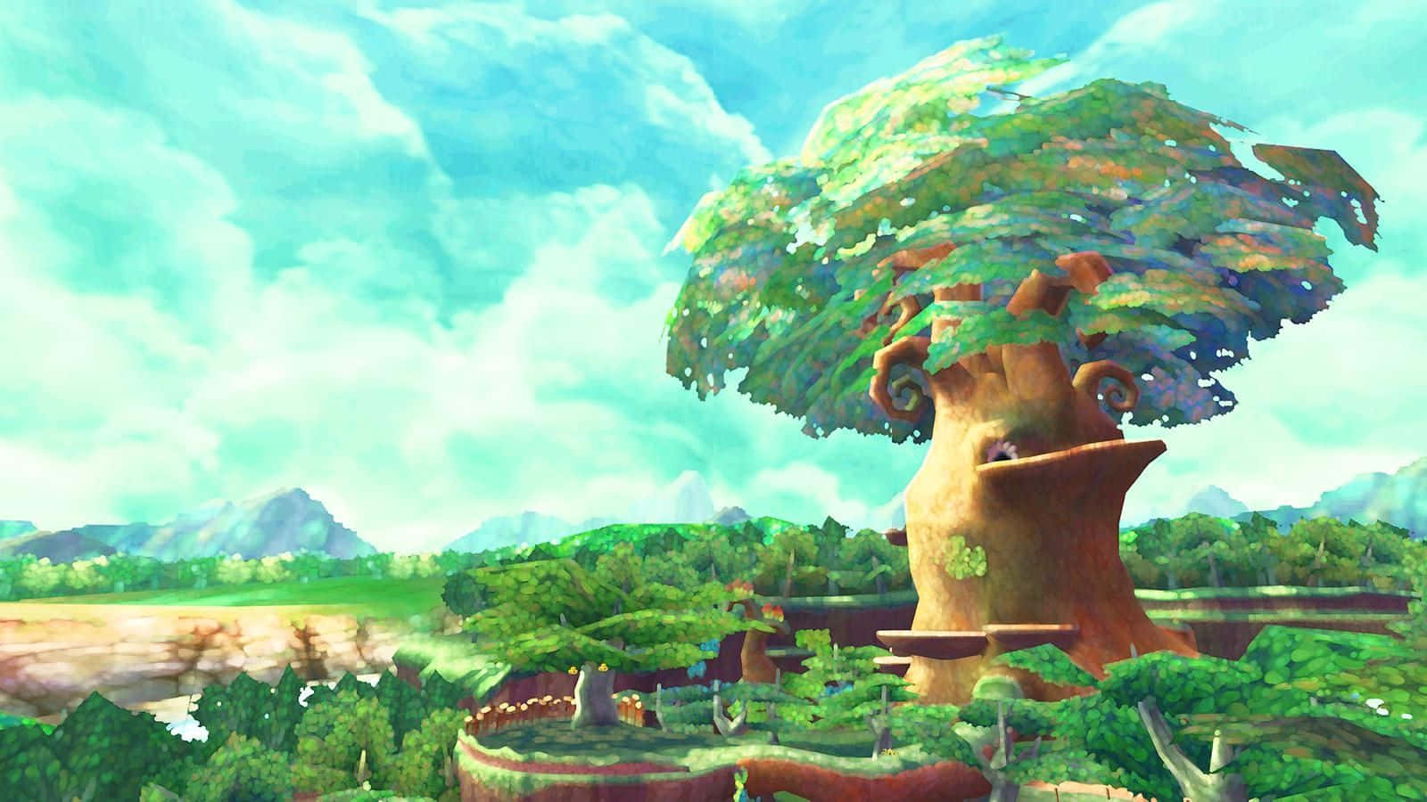 The Legend of Zelda: The Wind Waker, colossal tree, wide canopy, HD Desktop Wallpaper