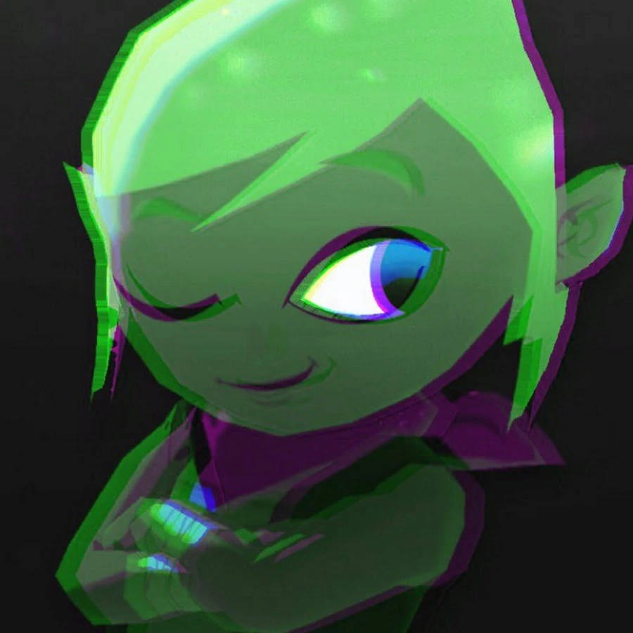 Legend Of Zelda The Wind Waker, green-skinned elf, glowing eyes, SD Desktop Wallpaper