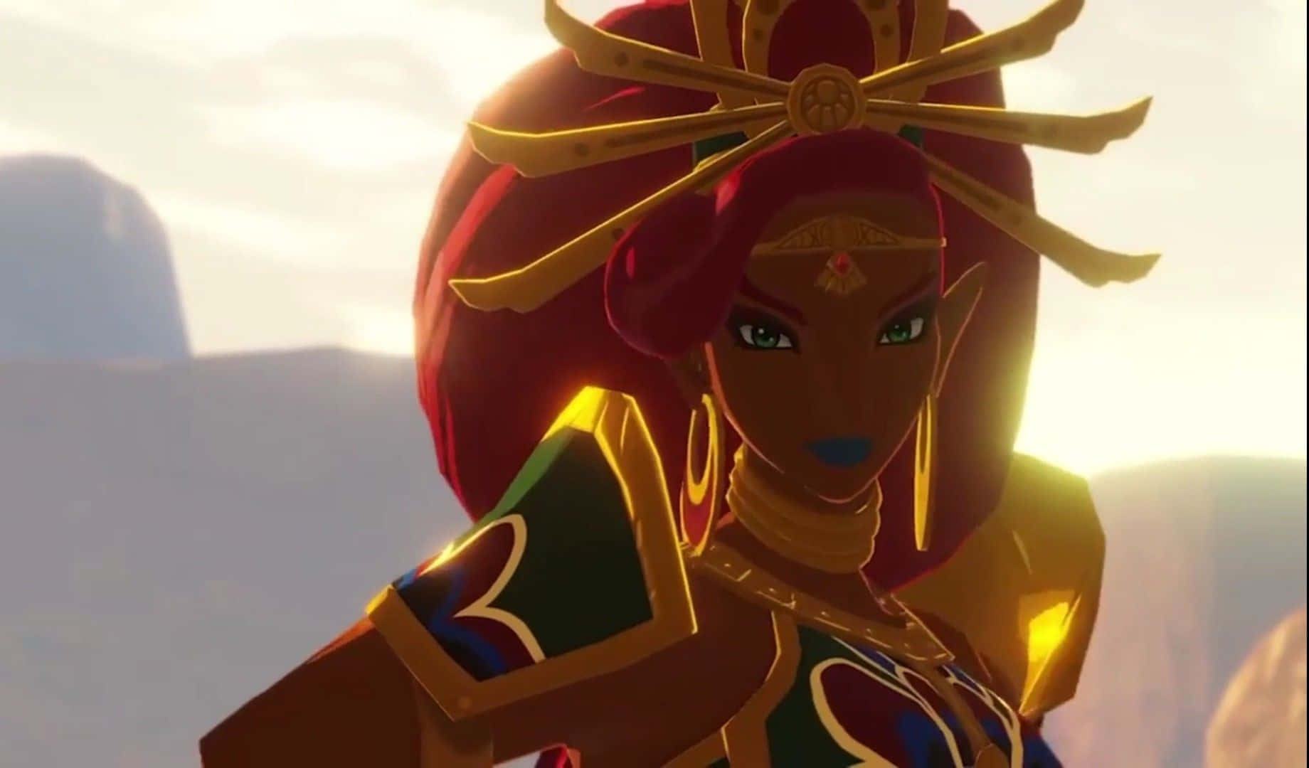 The Legend of Zelda, Urbosa, red hair, HD Desktop Wallpaper
