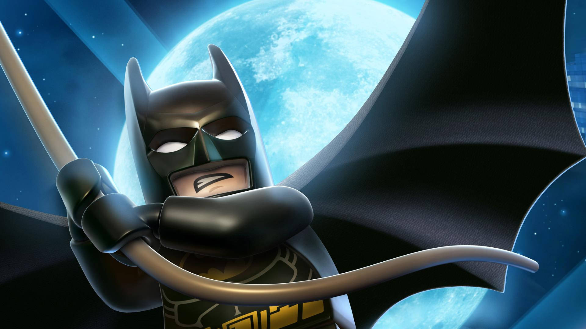 LEGO Batman, The Lego Batman Movie, blue moon, Full HD Desktop Wallpaper