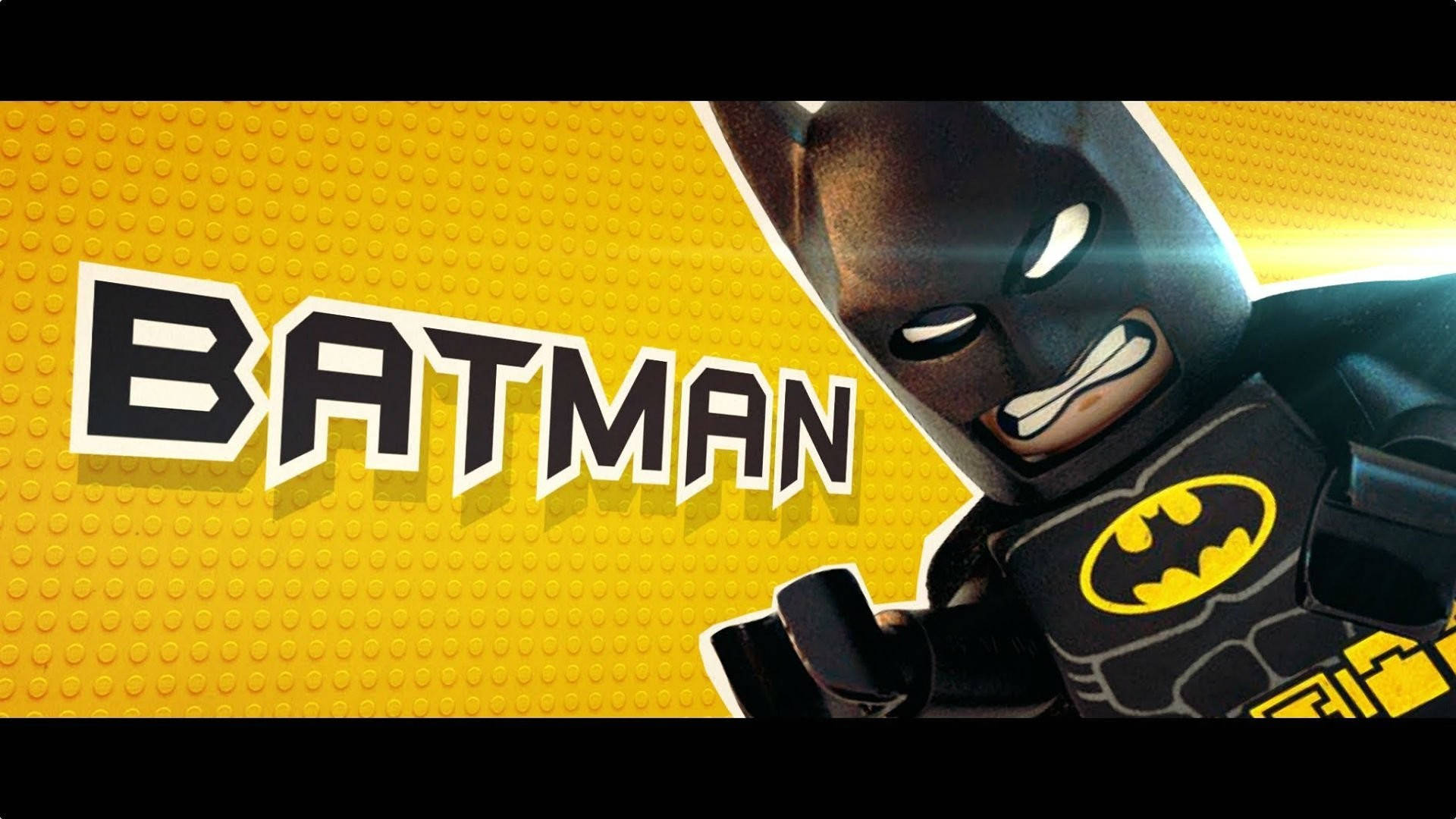 The Lego Batman Movie, LEGO Batman, yellow bat symbol, Full HD Desktop Wallpaper