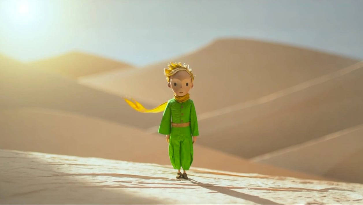 The Little Prince, green outfit, yellow scarf, SD Desktop Wallpaper