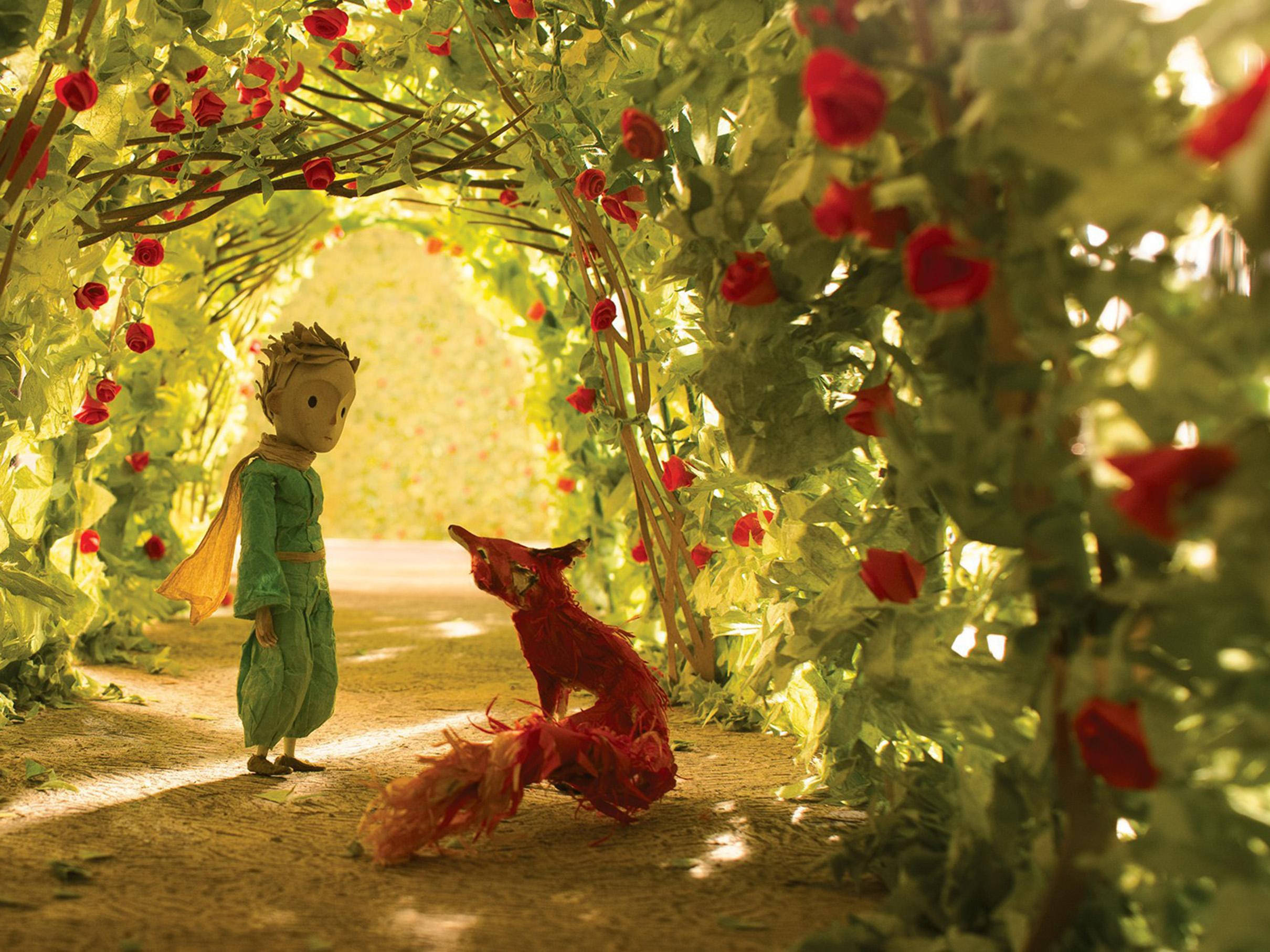 The Little Prince, fox, garden, Full HD Desktop Wallpaper