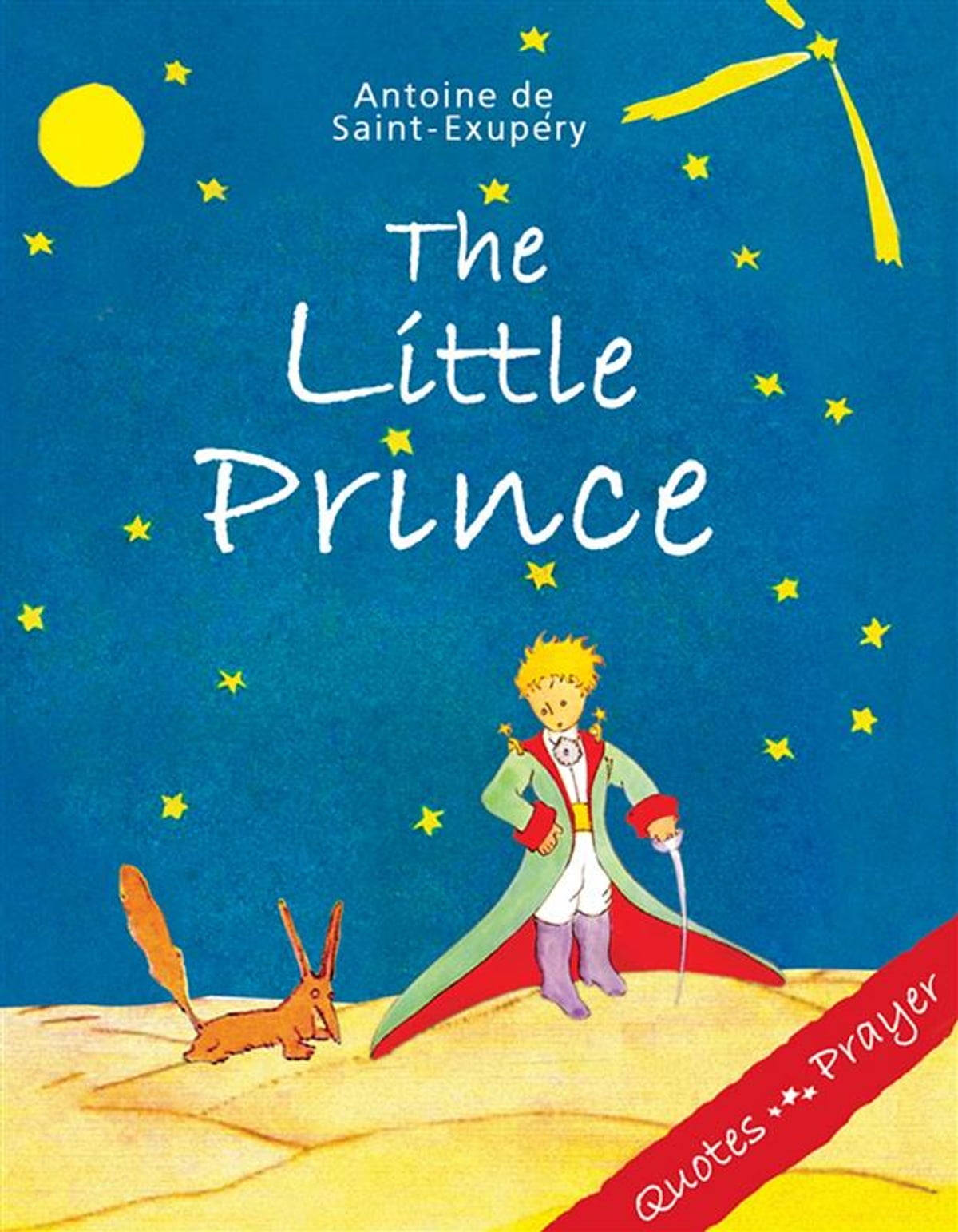 The Little Prince, yellow asteroid, fox, HD Phone Wallpaper