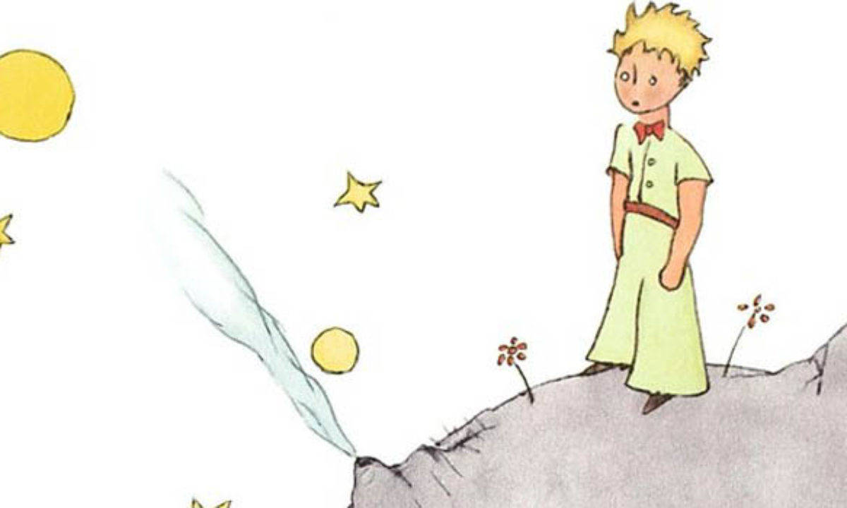 The Little Prince, spiky blonde hair, rocky cliff, SD Desktop Wallpaper