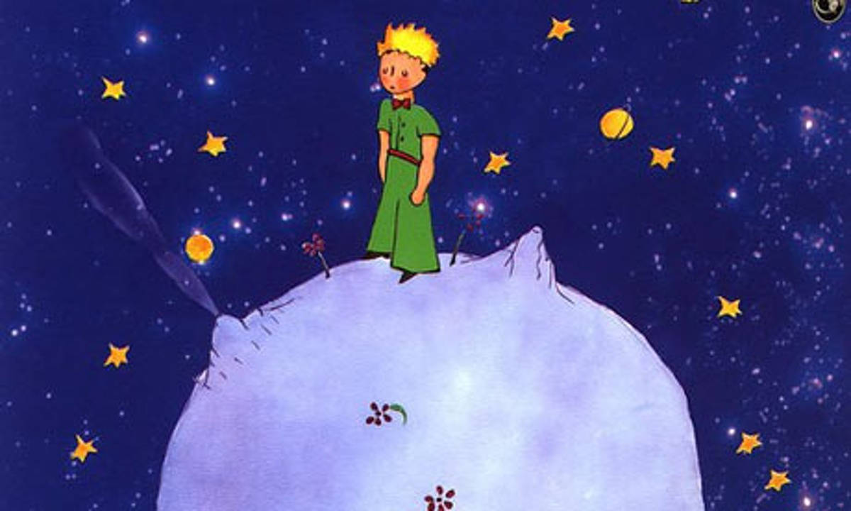 The Little Prince, green, snowy mountain peak, SD Desktop Wallpaper