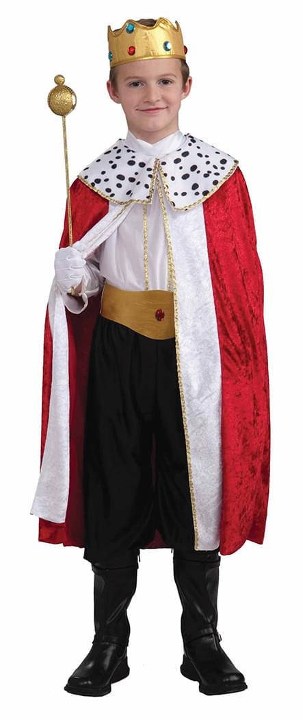 Little Prince, red and white velvet cape, gold crown, SD Phone Wallpaper