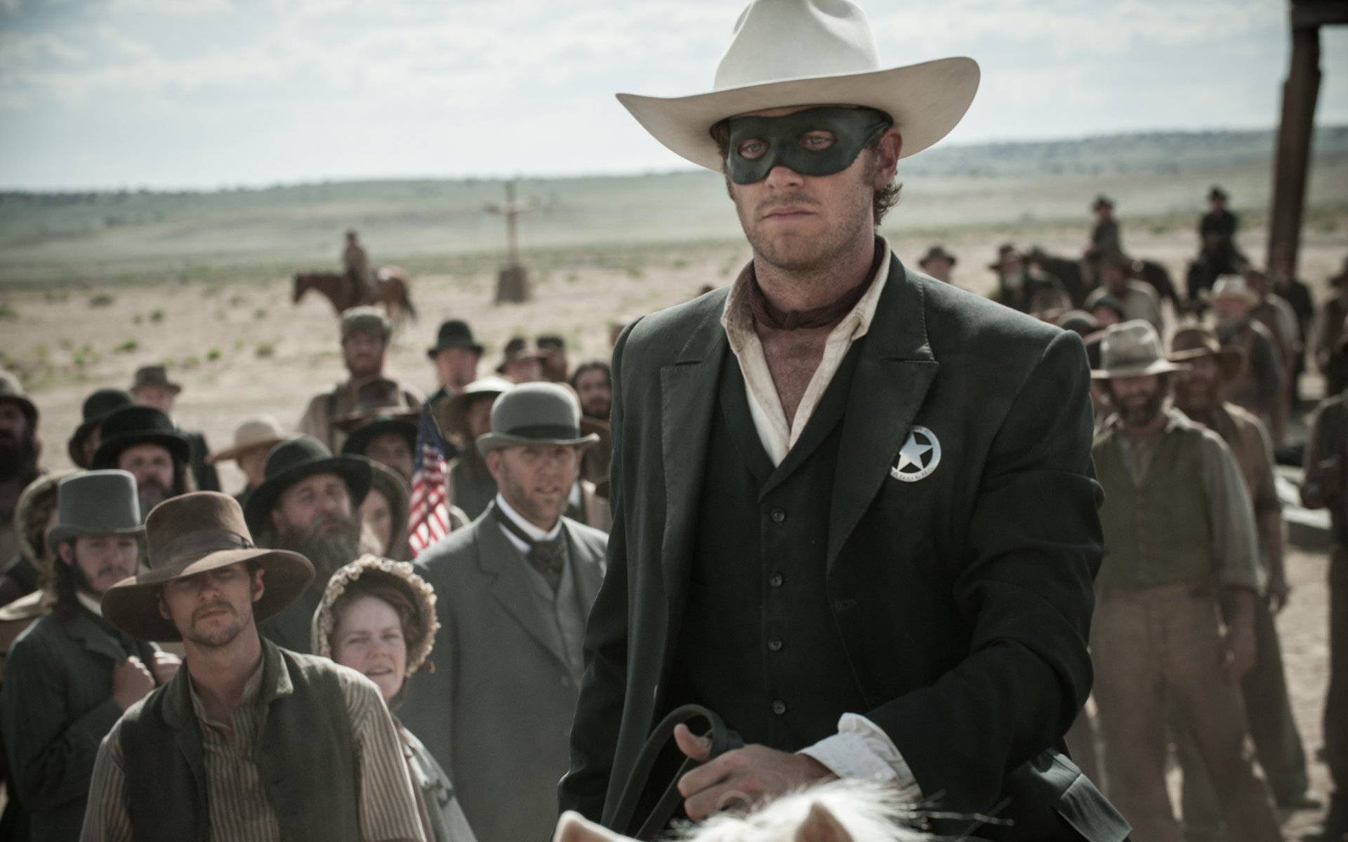 The Lone Ranger, white hat, black suit, Full HD Desktop Wallpaper