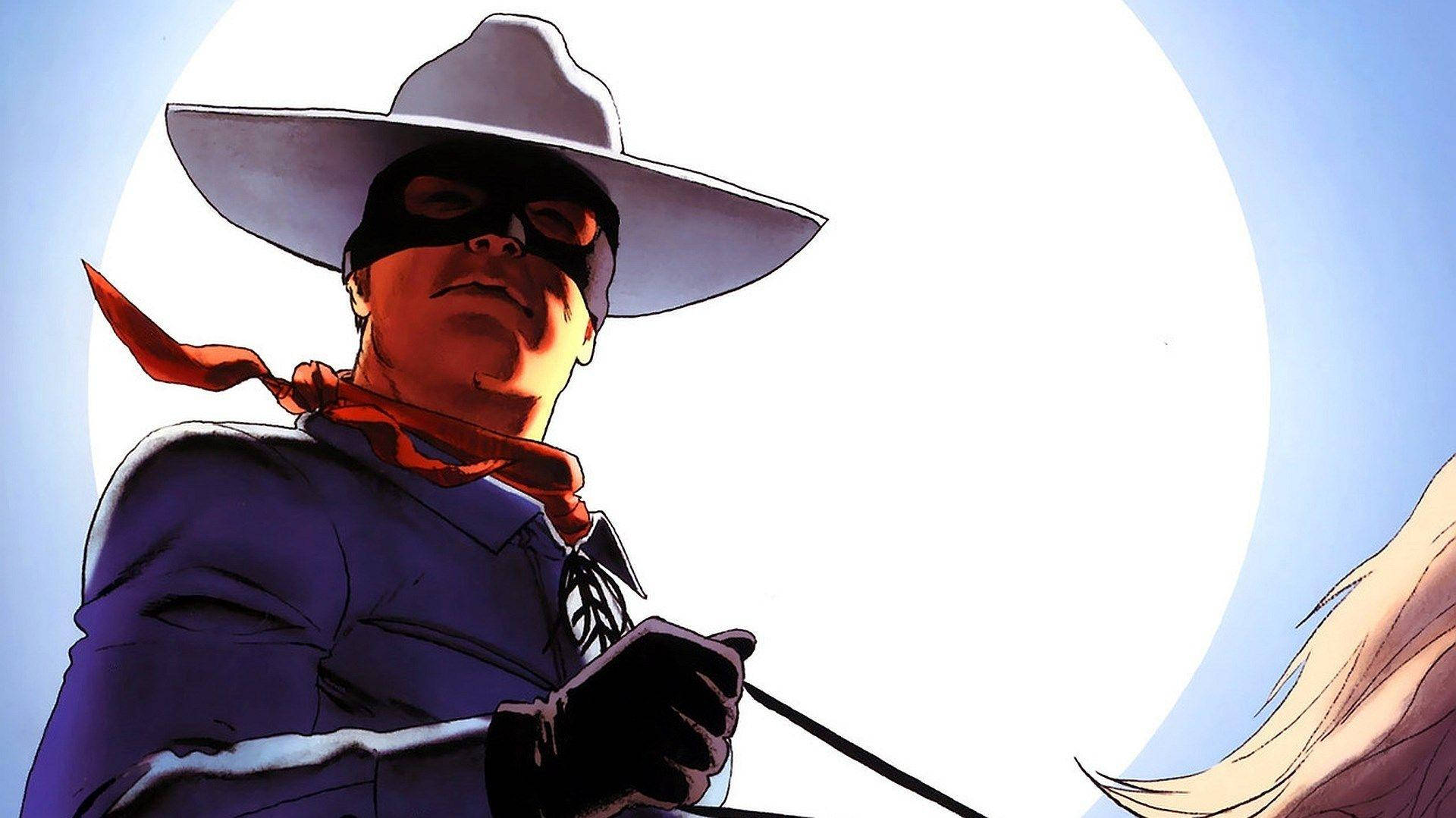 The Lone Ranger, masked cowboy, wide-brimmed hat, Full HD Desktop Wallpaper