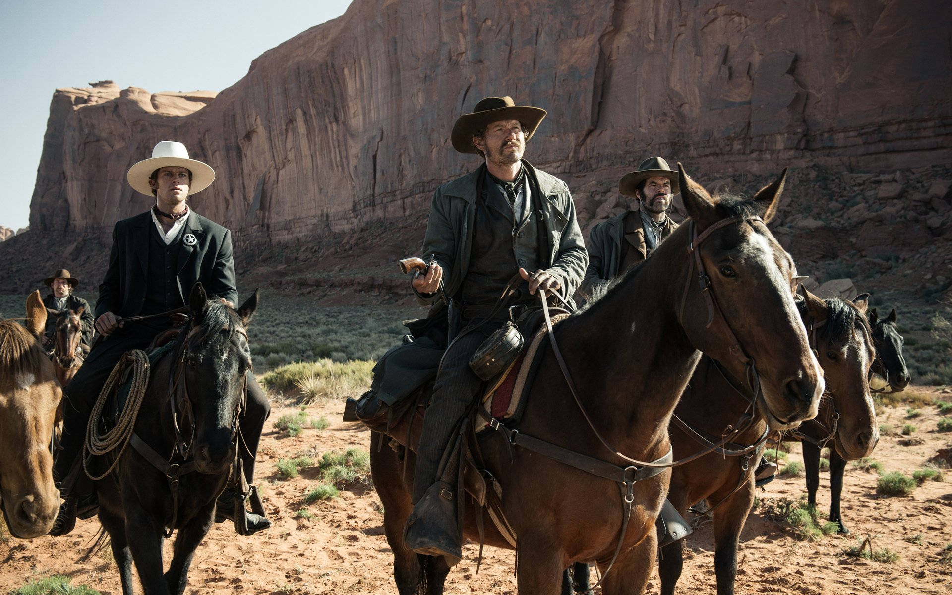 The Lone Ranger, cowboys, sunlit desert canyon, Full HD Desktop Wallpaper