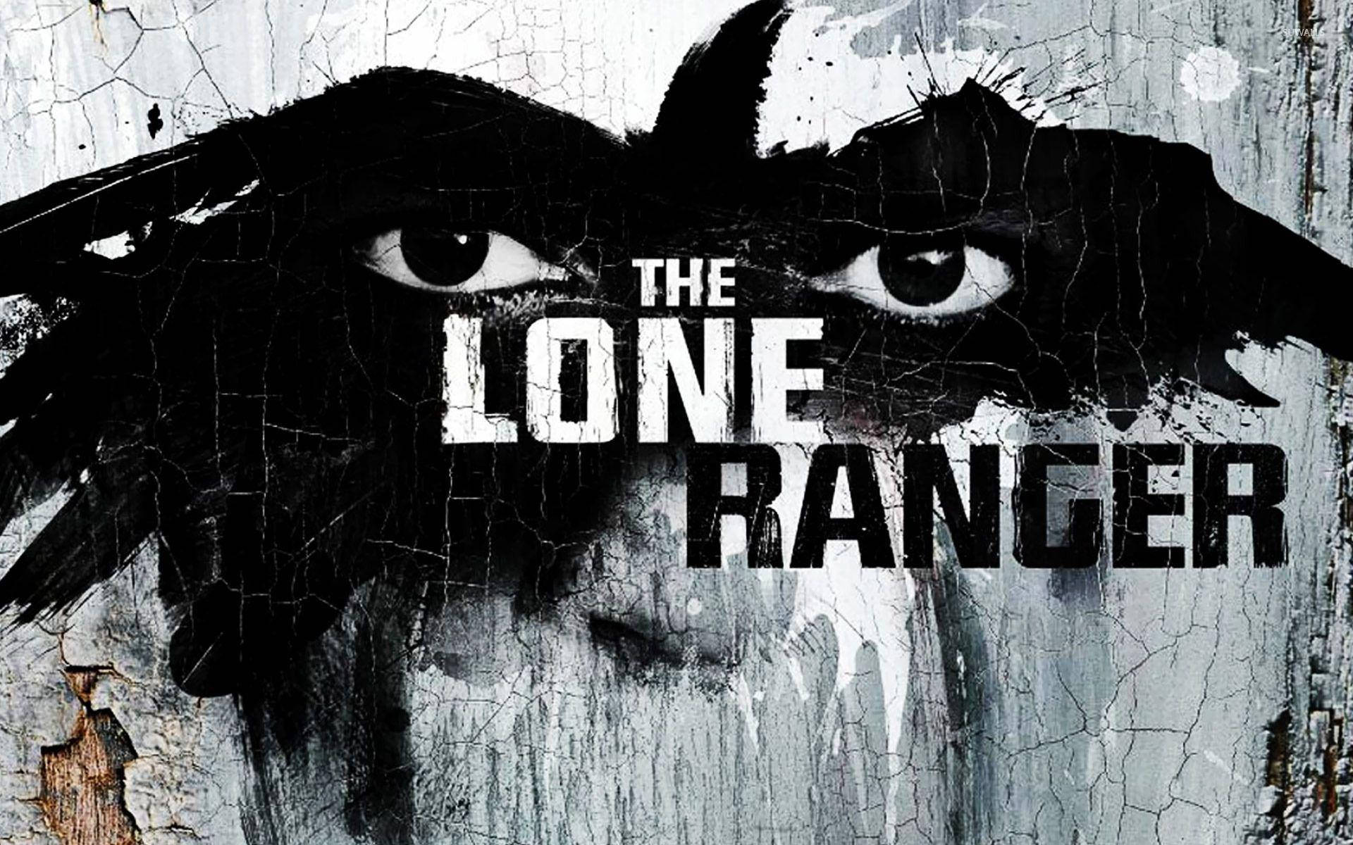 The Lone Ranger, cracked paint, intense eyes, Full HD Desktop Wallpaper
