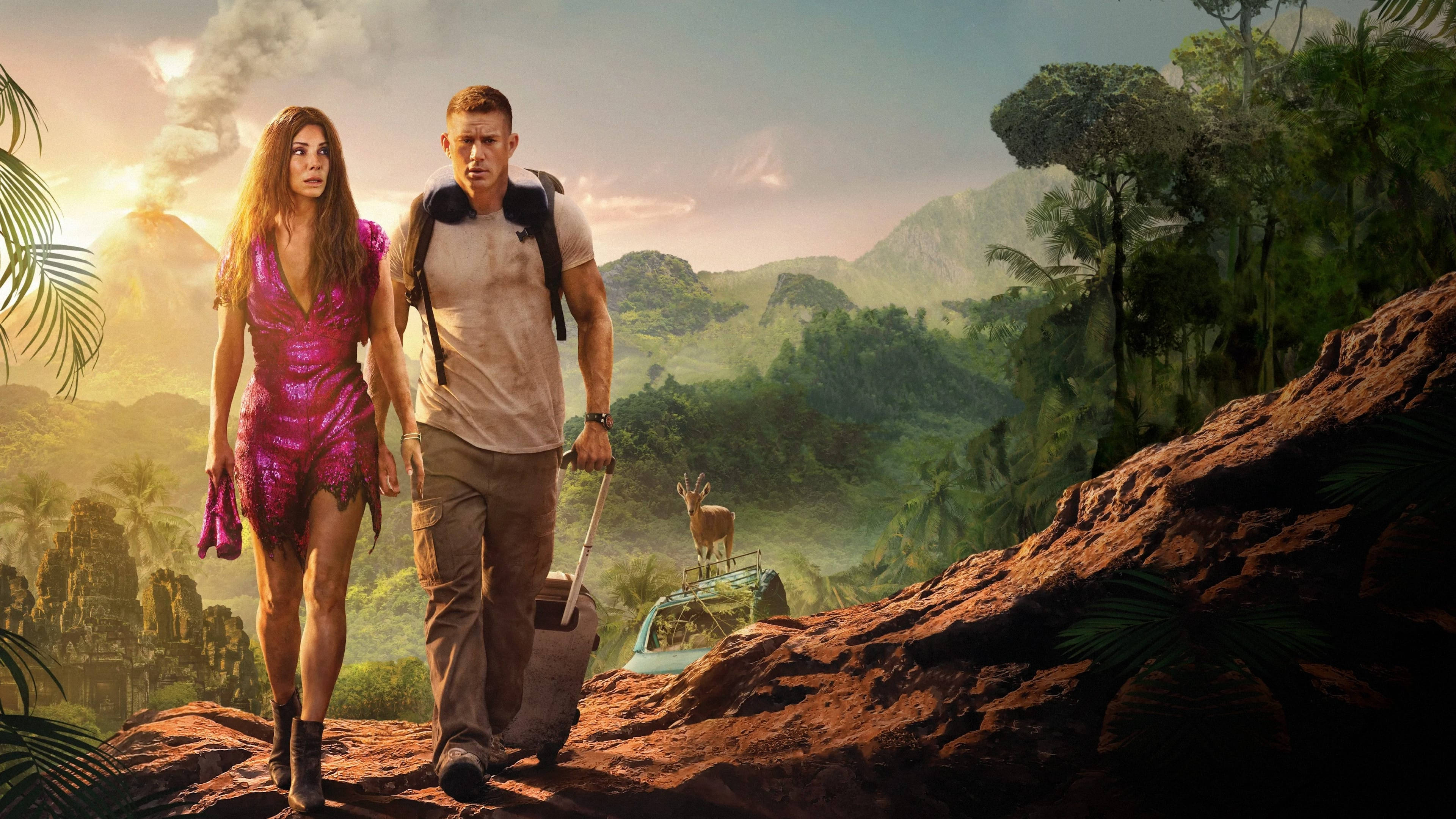 Mountains of the Lost City, jungle, deer, 4K Desktop Wallpaper