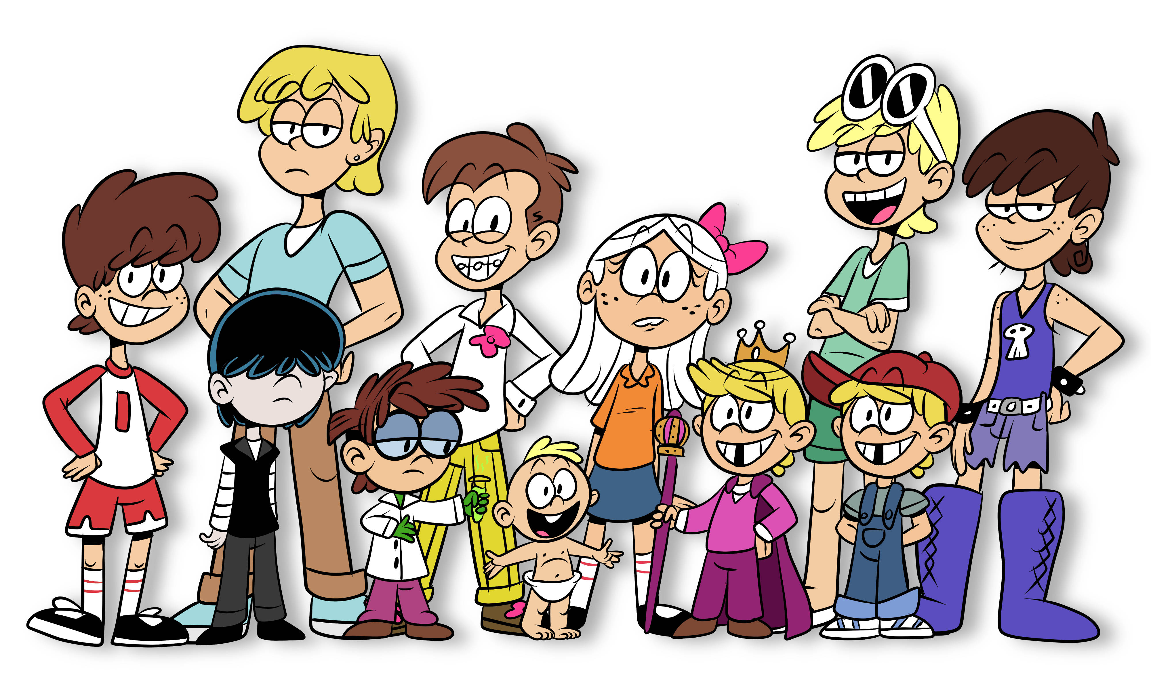 The Loud House, genderbend, cartoon family, 4K Desktop Wallpaper