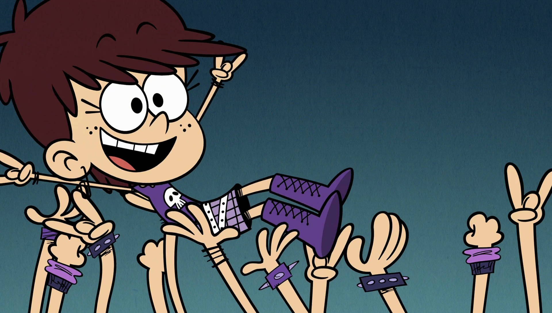 The Loud House, cartoon girl, brown hair, Full HD Desktop Wallpaper
