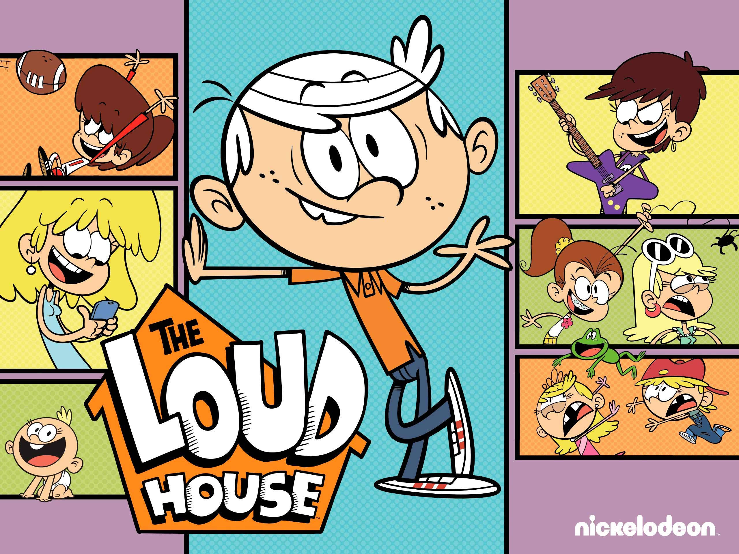 The Loud House, main character, chaotic siblings, 2K Desktop Wallpaper