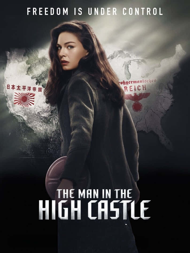 The Man In The High Castle, fractured map of the U.S., alternate history flags, SD Phone Wallpaper