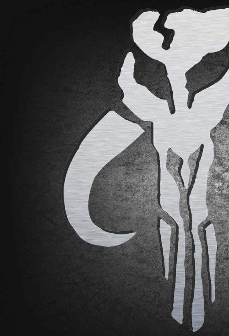 The Mandalorian, mythosaur skull, stark white, SD Phone Wallpaper