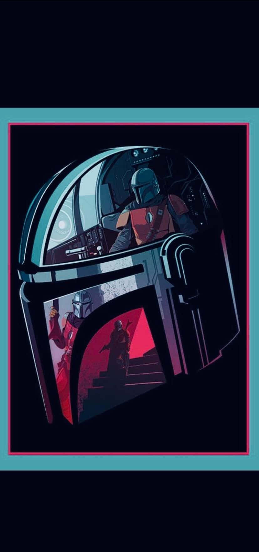 The Mandalorian, helmet, cockpit view, HD Phone Wallpaper