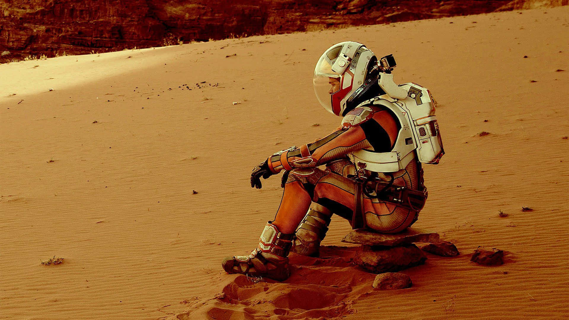 The Martian, astronaut, white helmet, Full HD Desktop Wallpaper