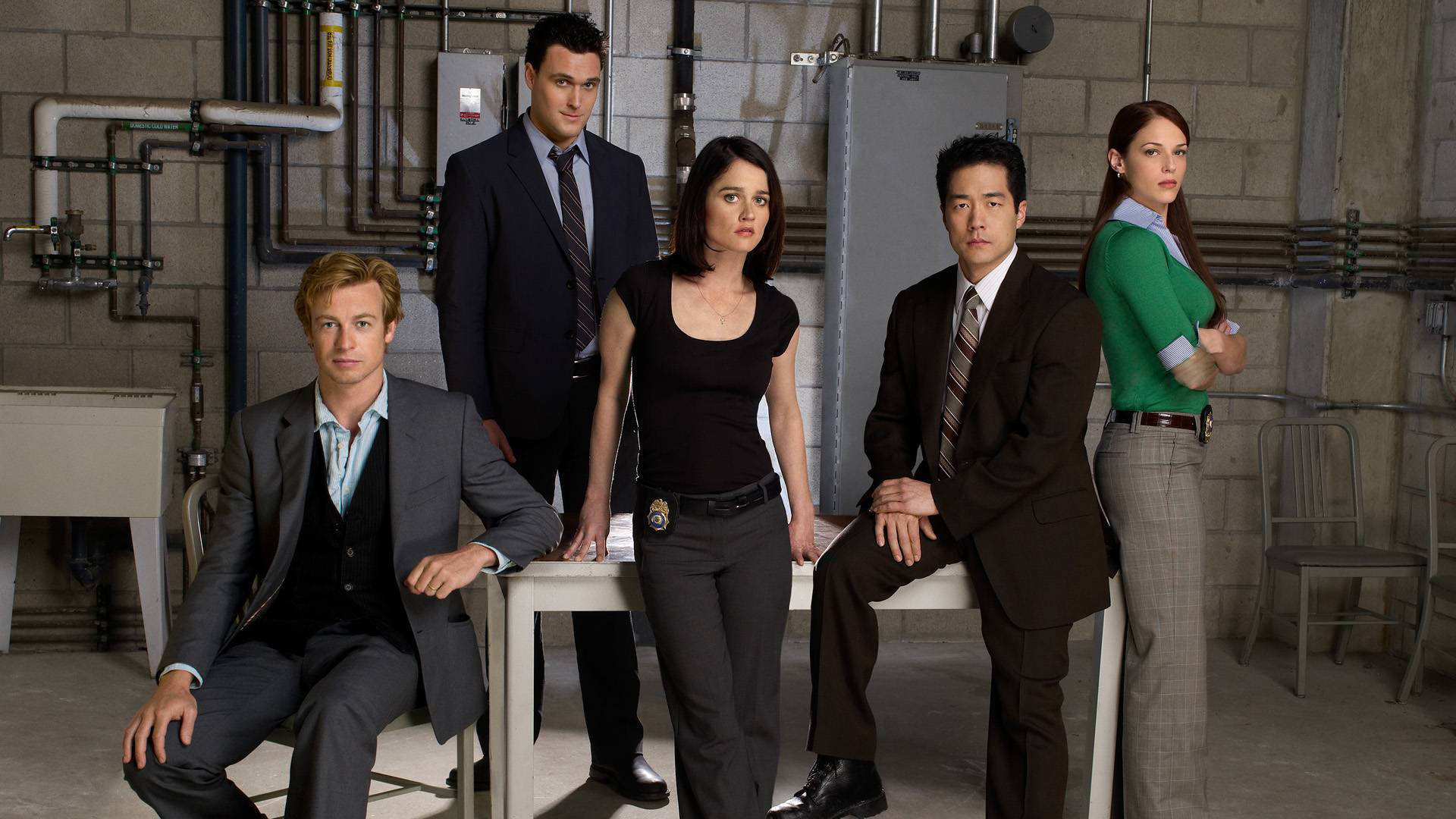 The Mentalist, series characters, formally dressed individuals, Full HD Desktop Wallpaper