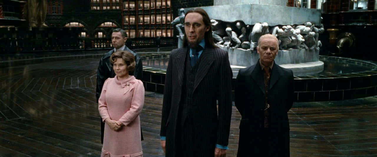 The Ministry Of Magic, grand hall, dimly lit, HD Desktop Wallpaper