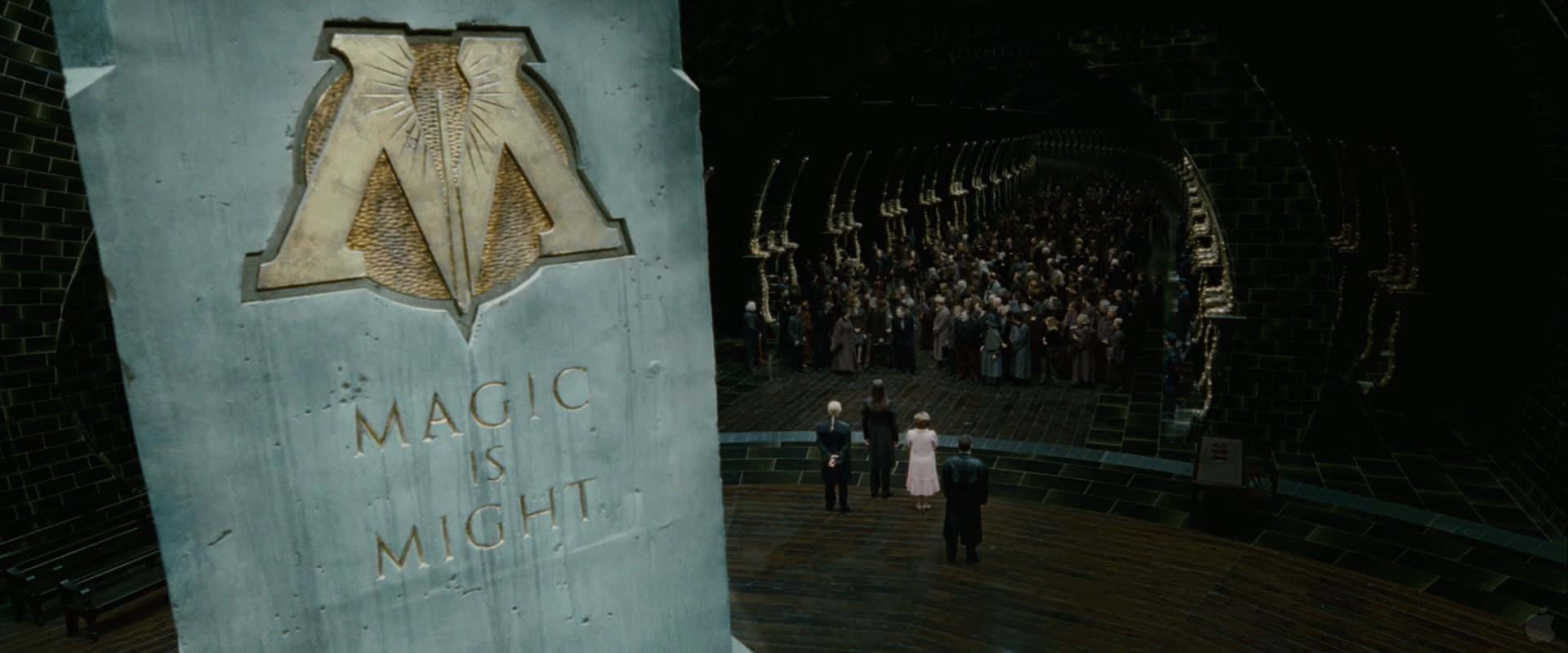 The Ministry of Magic, MAGIC IS MIGHT, winged M emblem, Full HD Desktop Wallpaper