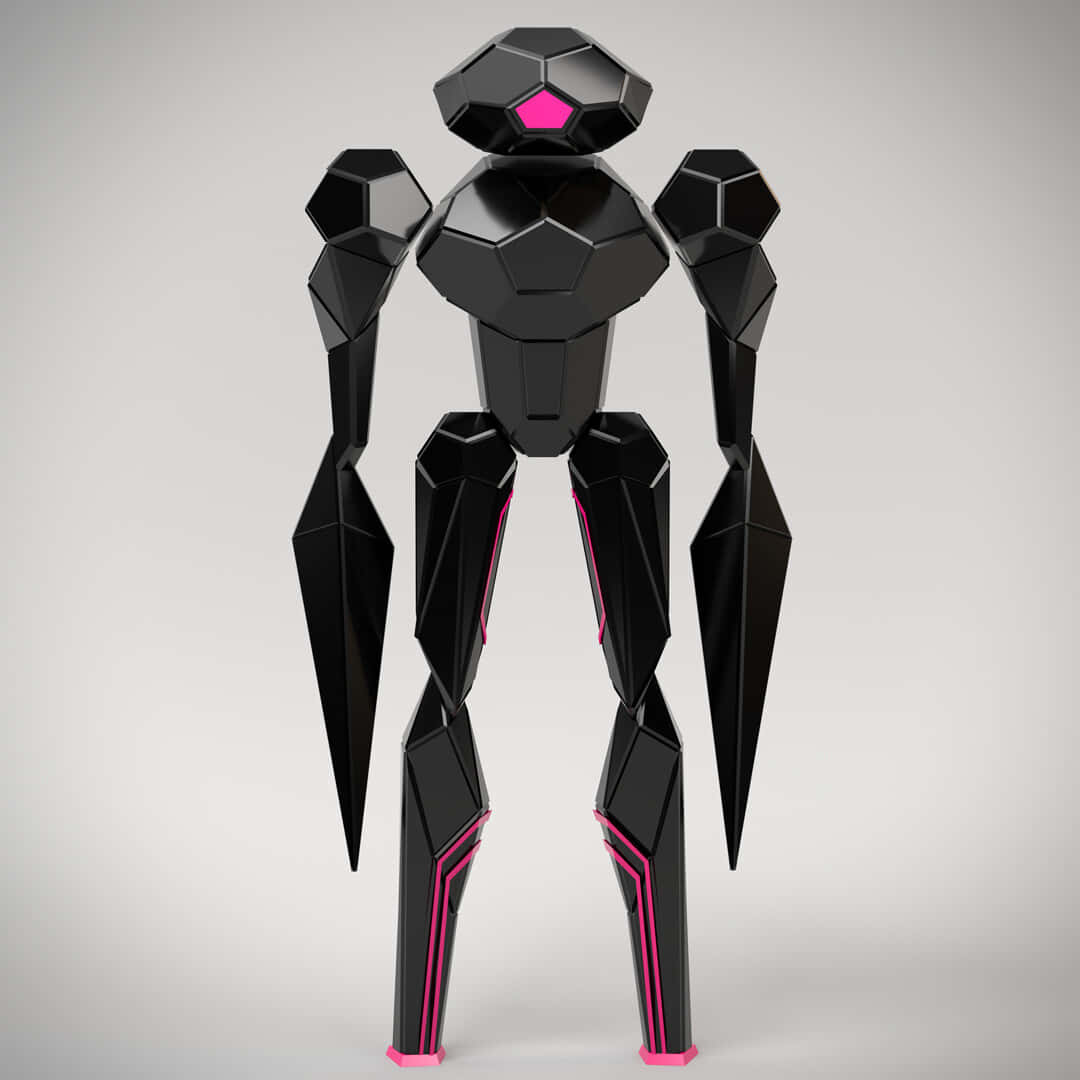 The Mitchells Vs The Machines, robot character, sleek black, SD Desktop Wallpaper