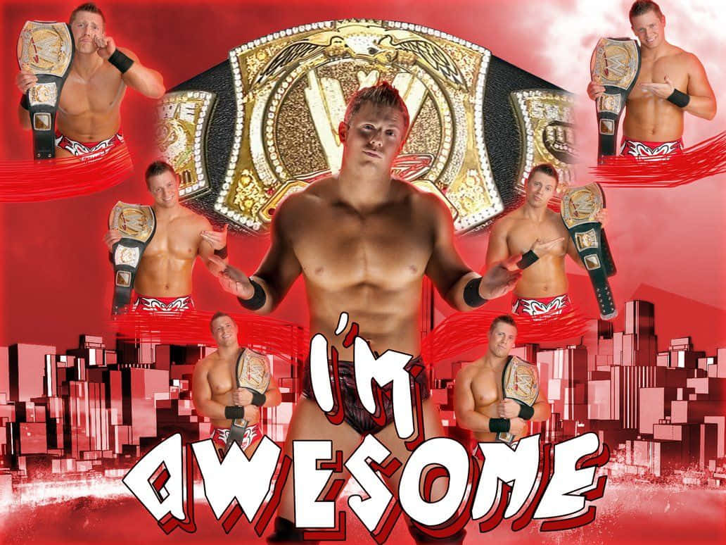 The Miz, I'm Awesome, championship belts, SD Desktop Wallpaper