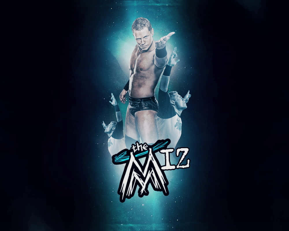 The Miz, glowing blue aura, signature pose, SD Desktop Wallpaper