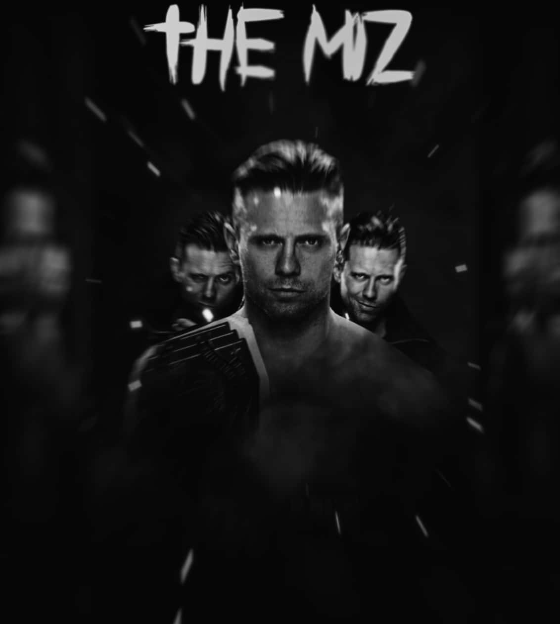 The Miz, black and white, gritty, SD Phone Wallpaper