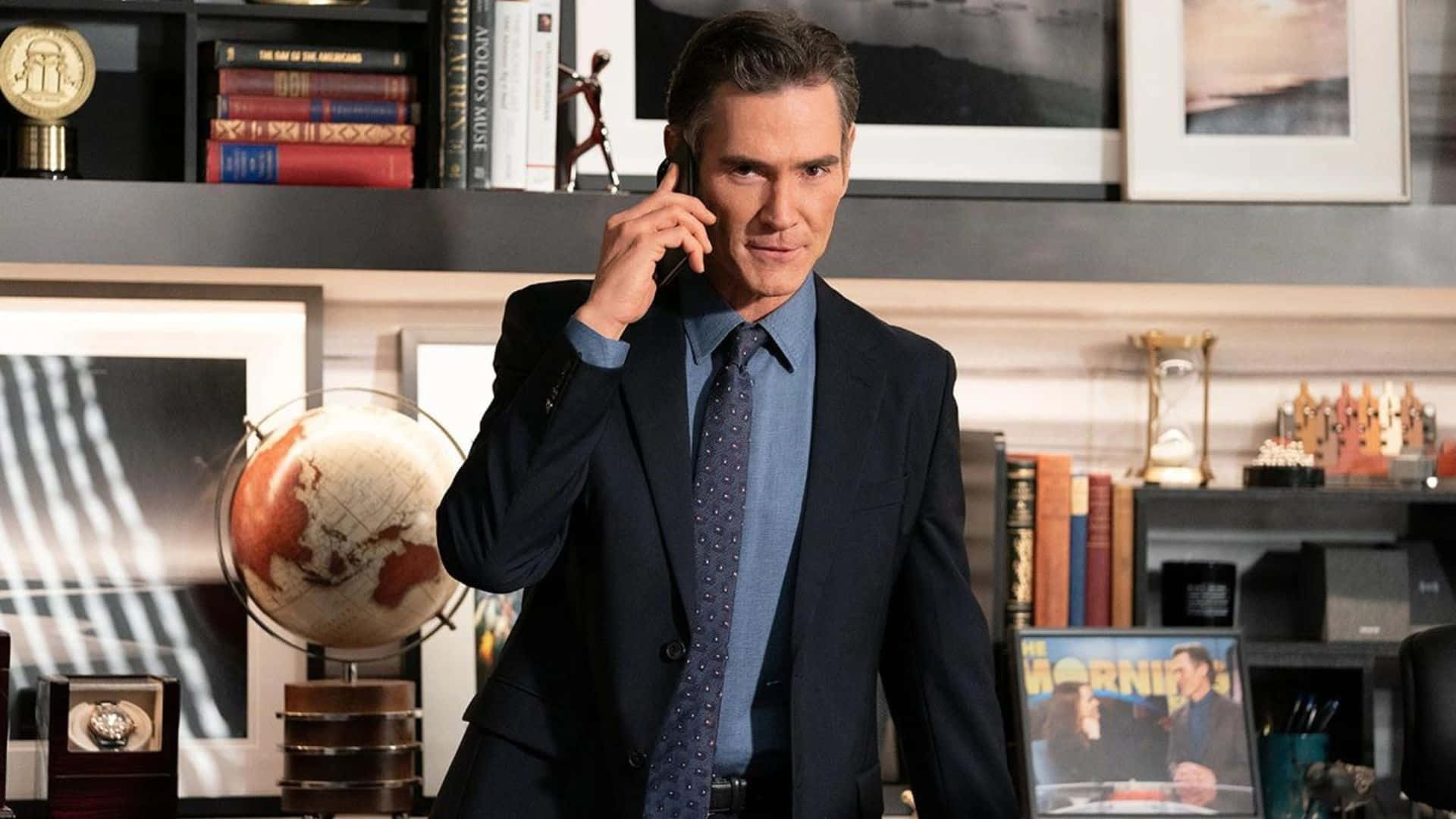 The Morning Show, dark suit, phone, Full HD Desktop Wallpaper