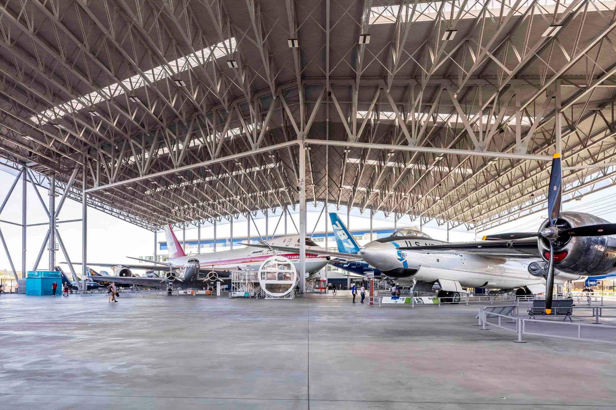 Museum Of Flight, hangar, vintage airplanes, Full HD Desktop Wallpaper
