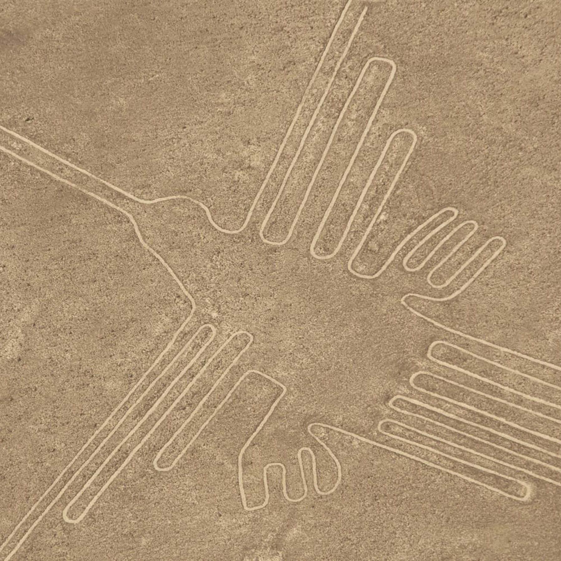 The Nazca Lines, aerial view, ancient geoglyphs, HD Desktop Wallpaper