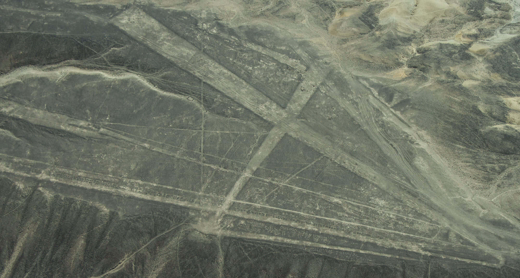 Nazca Lines, aerial view, geometric patterns, Full HD Desktop Wallpaper