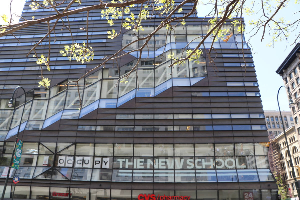 The New School, staircase design, zigzag balconies, SD Desktop Wallpaper