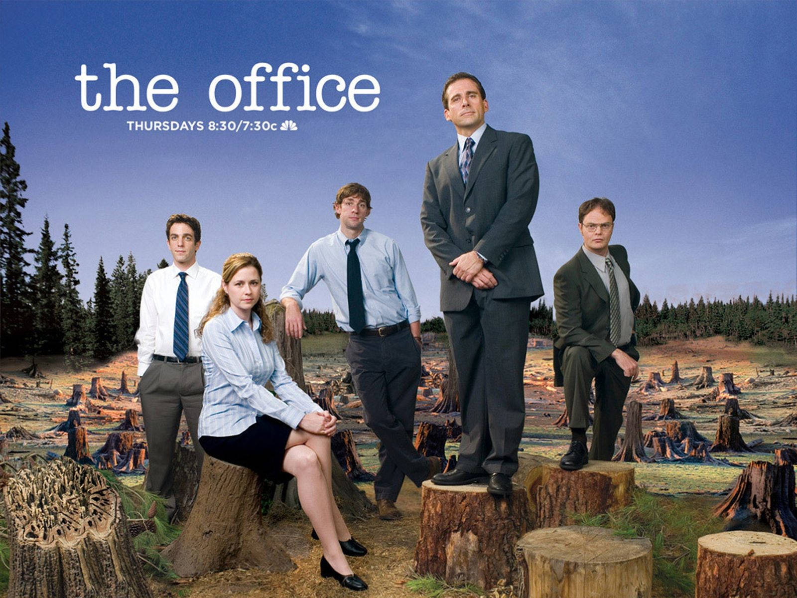 The Office, season 4, tree stumps, HD Desktop Wallpaper