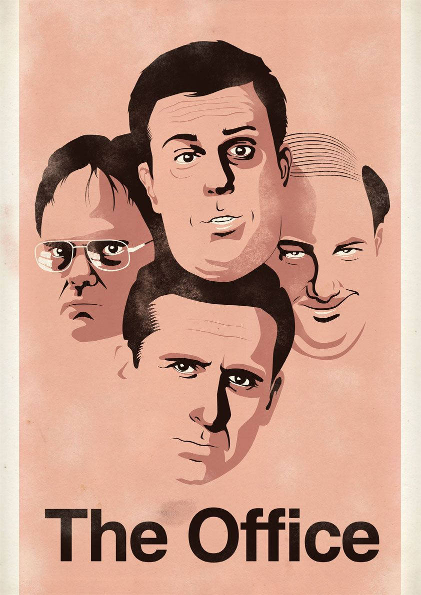The Office, cast, male characters, SD Phone Wallpaper