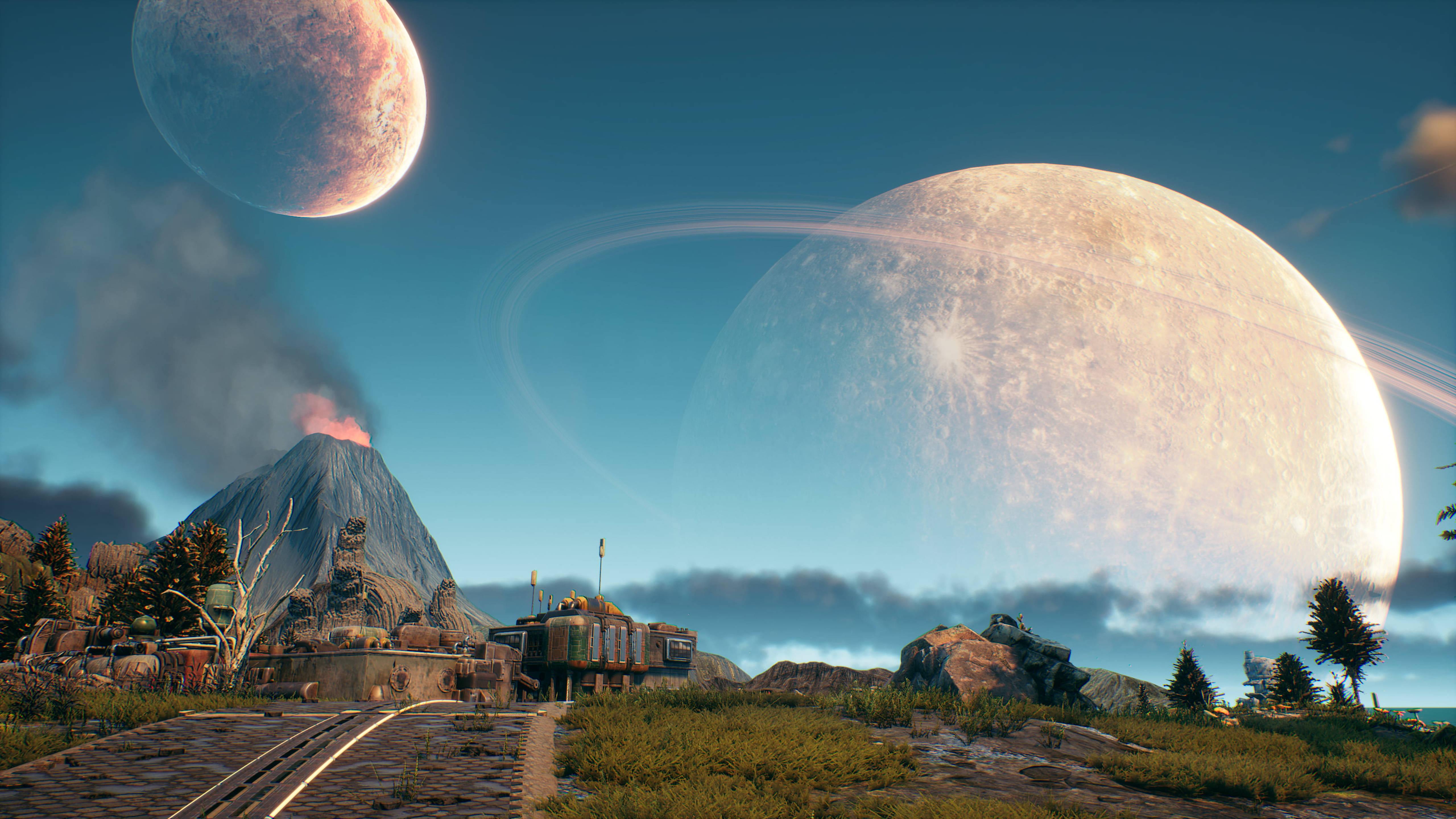 The Outer Worlds, volcanic landscape, sky, 5K Desktop Wallpaper